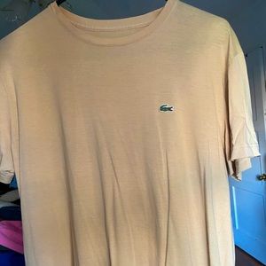 Cream Lacoste T-shirt